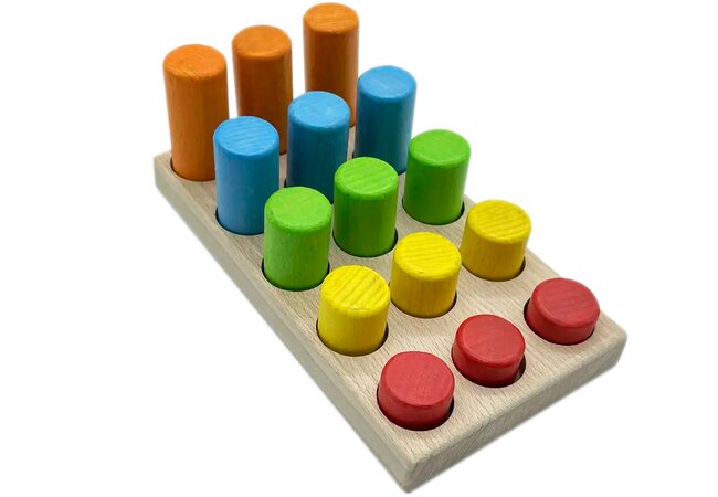 Игра «Цилиндры» (цвет, размер)