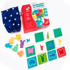 Развивающая игра «Цвета и формы», укр.