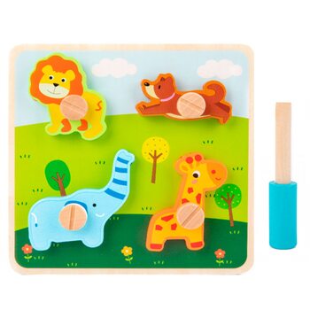 Закручиваем болтики «Животные»