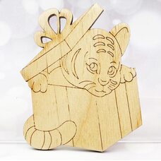 Ёлочное украшение «А в подарок Тигр»