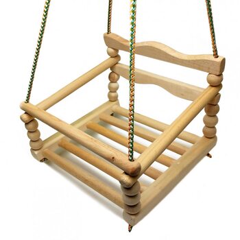 Качеля подвесная деревянная «Фигурная»