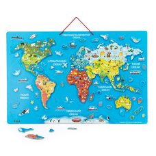 Магнитная карта мира (укр.)