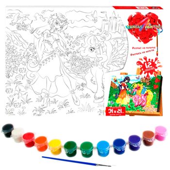 Роспись на холсте «Пони-1», 31х21 см.