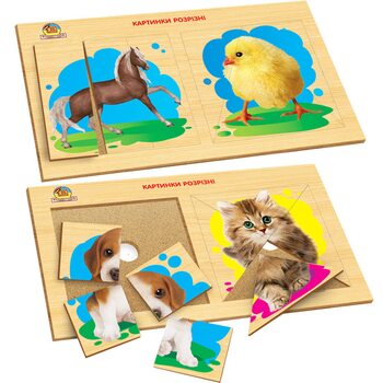 Пазл «Домашние животные», 4 шт.