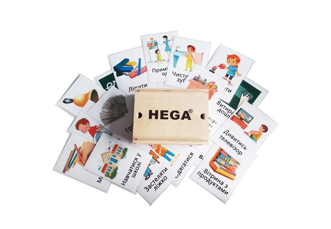 Демонстрационные карточки PECS для визуальной комуникации ТМ «HEGA»