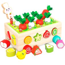 Каталка + сортер + рыбалка «Фрукты».