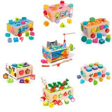 Игра-сортер «Гусенички-рыбки»