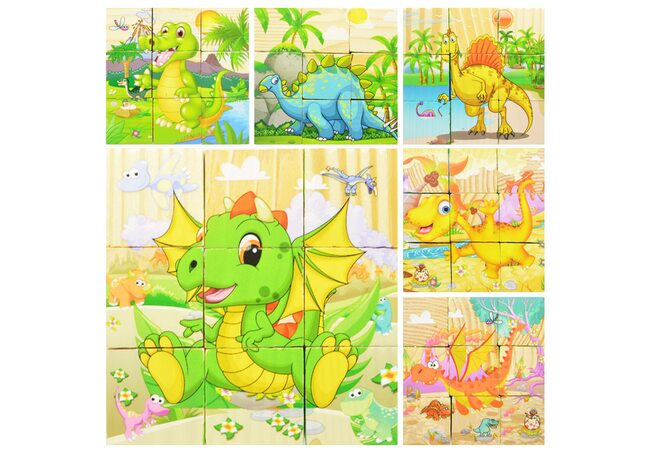 Кубики «Юрский период», 9 шт.