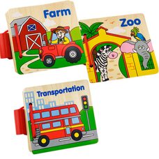 Деревянная книжечка с картинками