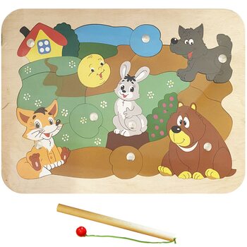 «Колобок», мозаика + рыбалка, 27 дет.