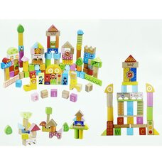 Разноцветный конструктор-сортер, 100 дет.