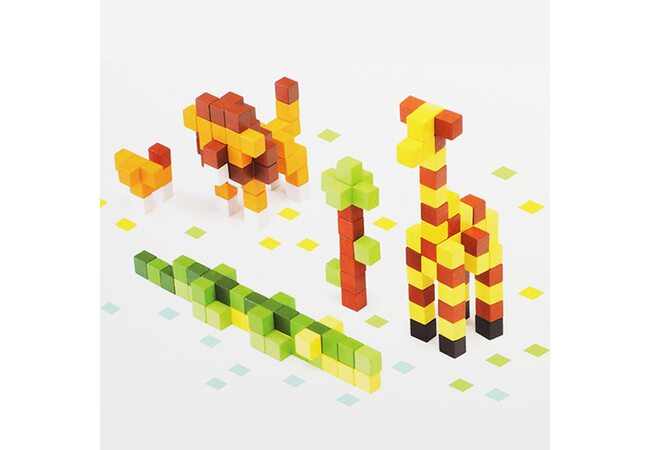 Развивающий конструктор Cubika World «Африка», 200 дет.