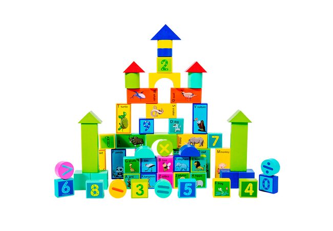 Городок-математика-буквы-зоопарк, 60 дет.