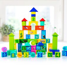 Городок-математика-буквы-зоопарк, 60 дет.