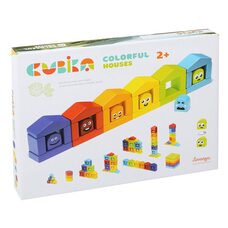 Деревянный конструктор «Домики», 30 дет.