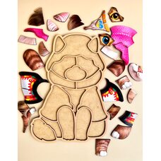 Пазл-животное «Украинский котик»