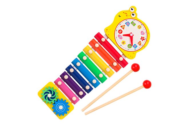 Ксилофон 8 тонів кольоровий (метал)