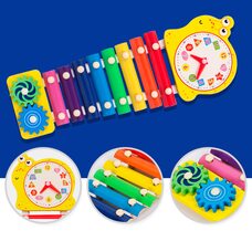 Ксилофон 8 тонов цветной (металл)