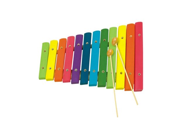 Деревянный ксилофон, 12 тонов для малышей