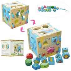 Куб-сортер-шнуровка «Море»