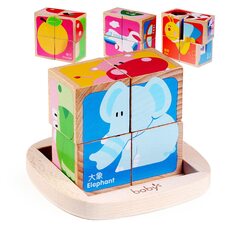 Кубики «Ягоды-фрукты-овощи», 4шт.