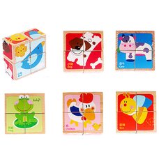 Кубики «Ферма», 4 шт.