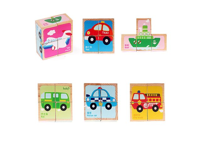Кубики «Транспорт», 4шт.