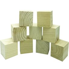 9 кубиков (неокрашенные)