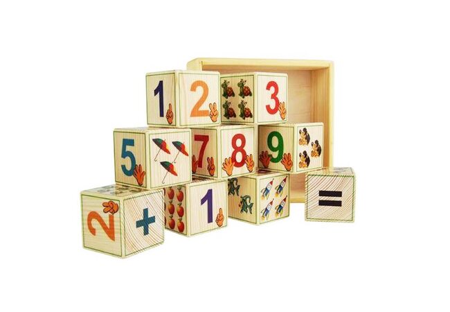 Кубики «Цифры», 9 шт.