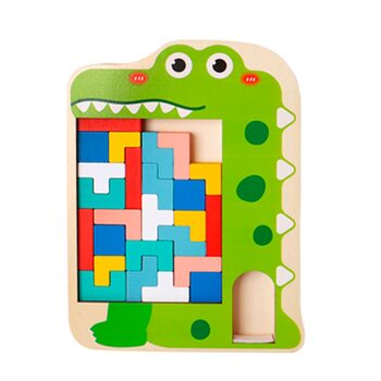 Логическая игра «Cменные блоки. Крокодил.»