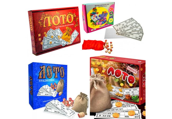 Игра «Лото» (с деревянными фишками)