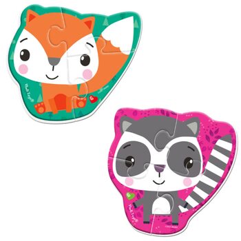 Магнитные беби-пазлы «Лисичка и Енот»