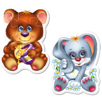 Магнитные беби-пазлы «Лесные жители»