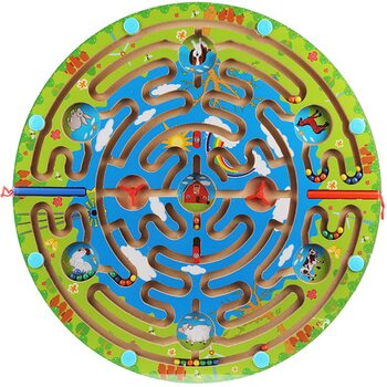 Магнитный лабиринт «Домашние животные» (мега)