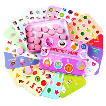  Магнитная игра МЕМО (розовая)