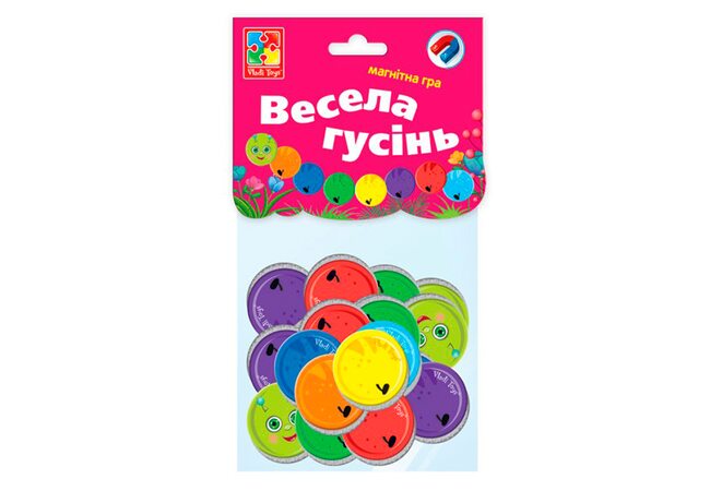 Магнитная игра «Цветная гусеница»