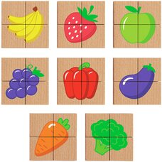 Пазлы магнитные «Фрукты-овощи» от ТМ «Viga Toys»