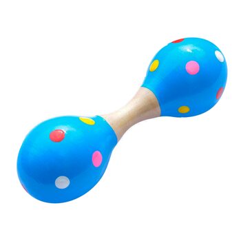 Двосторонній маракас «Гантелька» (блакитна)