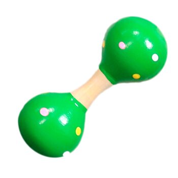 Двосторонній маракас «Гантелька» (зелена)