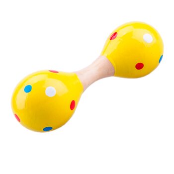 Двосторонній маракас «Гантелька» (жовта)
