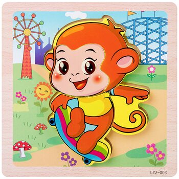 Объемный пазл «Мартышка-шалунишка»