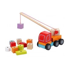 Каталка «Авто-кран с кубиками»