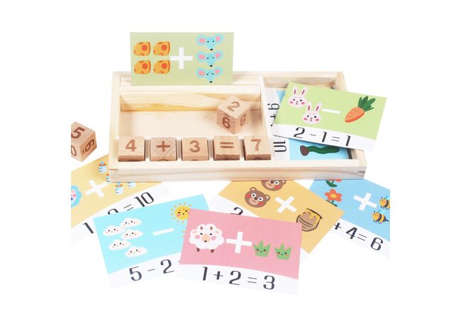 Математика в кубиках із завданнями