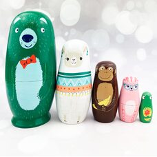 Матрьошка «Екзотик», 5 в 1