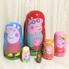 Матрешка «Пеппа», 6 в 1