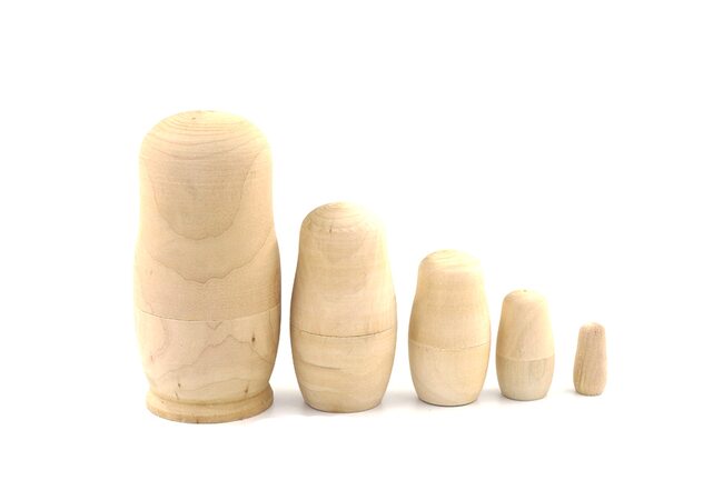 Матрьошка під розпис 5 в 1