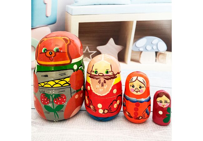 Матрешка «Три медведя», 4 в 1