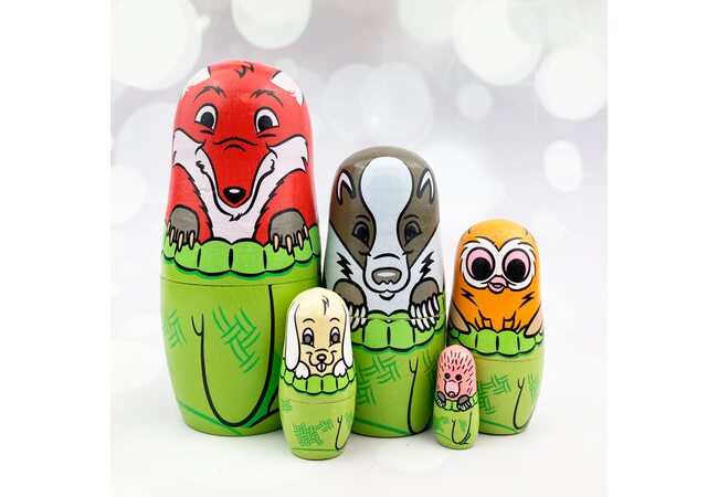 Матрешка «Лесная сказка», 5 в 1