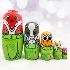 Матрешка «Лесная сказка», 5 в 1