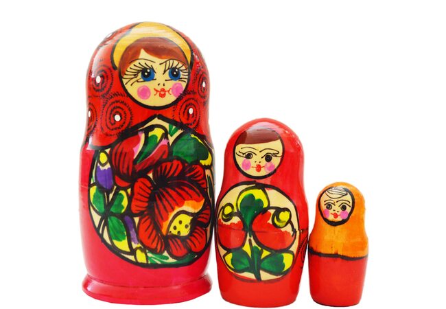 Матрешка 3 в 1 «Красавицы»